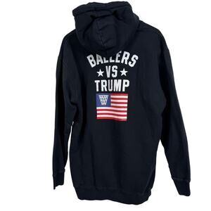 K1X Ballers VS Trump 2020 Black Basketball Hoodie Men's Size 2XL